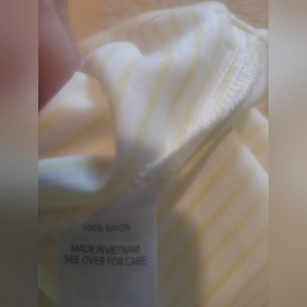 Fortune + Ivy Women's Light Yellow Button-Down Shirt - Picture 7 of 10